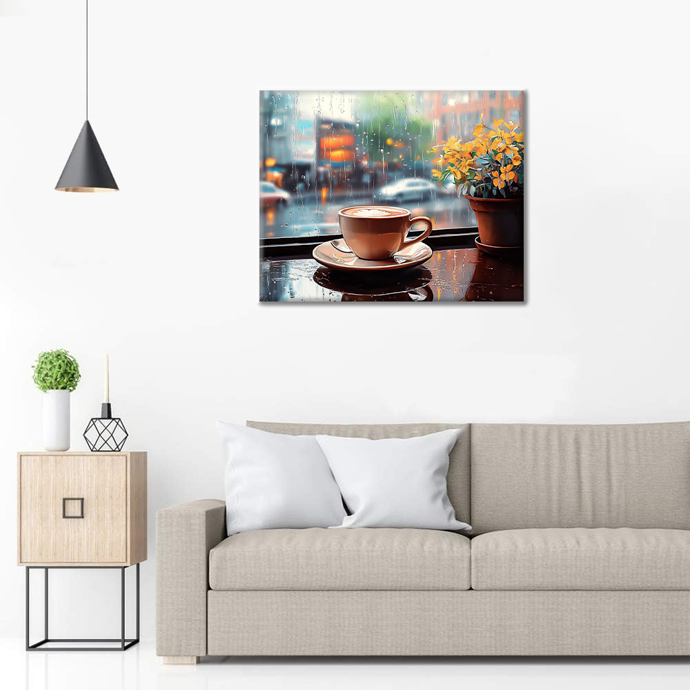 Rainy Coffee - Paint by Numbers