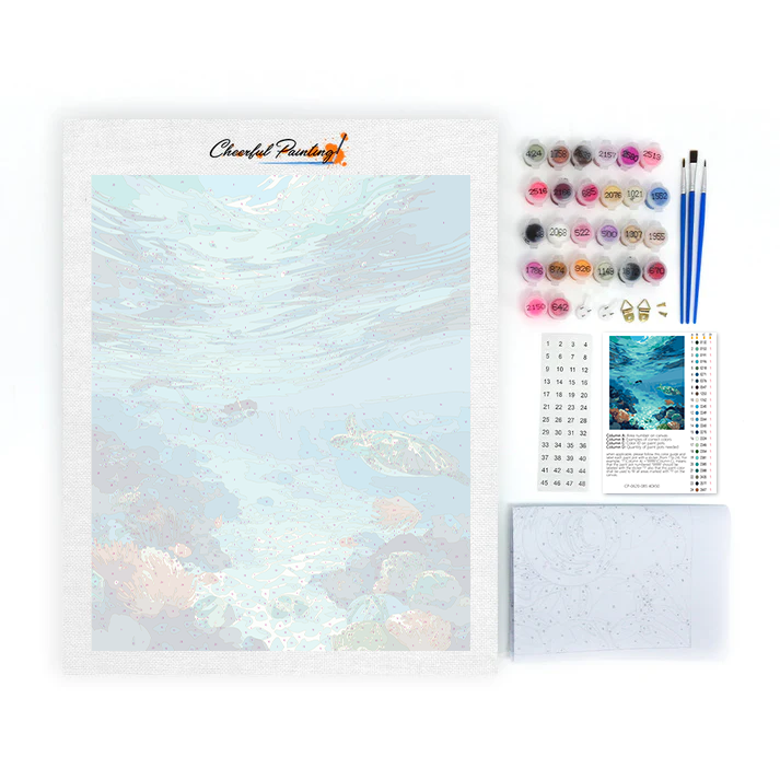 Snorkeling in Bali - Paint by Numbers
