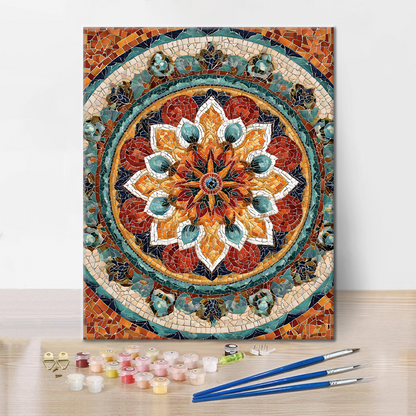 Sun Mandala - Paint by Numbers