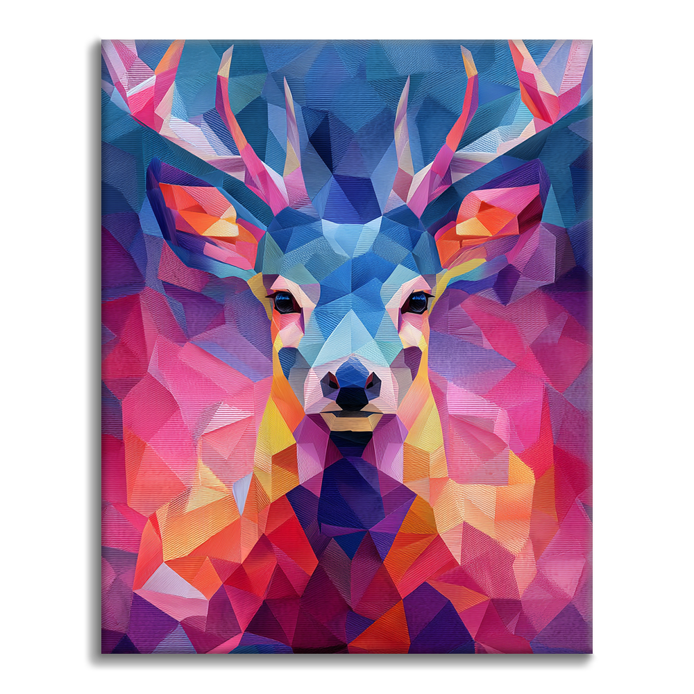 Geometric Deer - Paint by Numbers