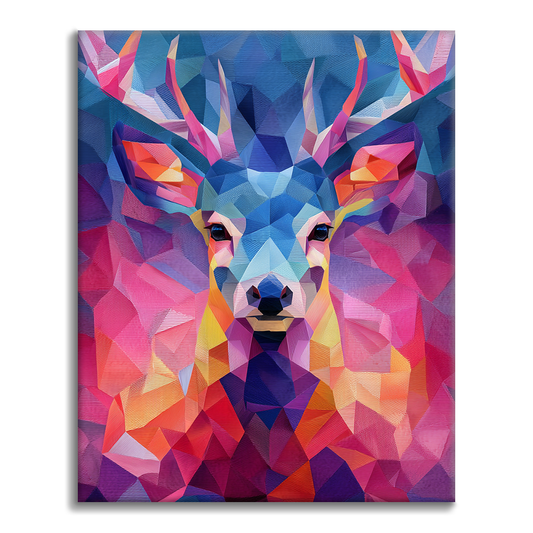 Geometric Deer - Paint by Numbers