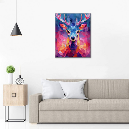 Geometric Deer - Paint by Numbers