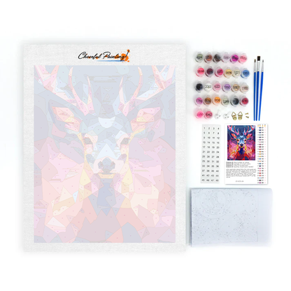 Geometric Deer - Paint by Numbers