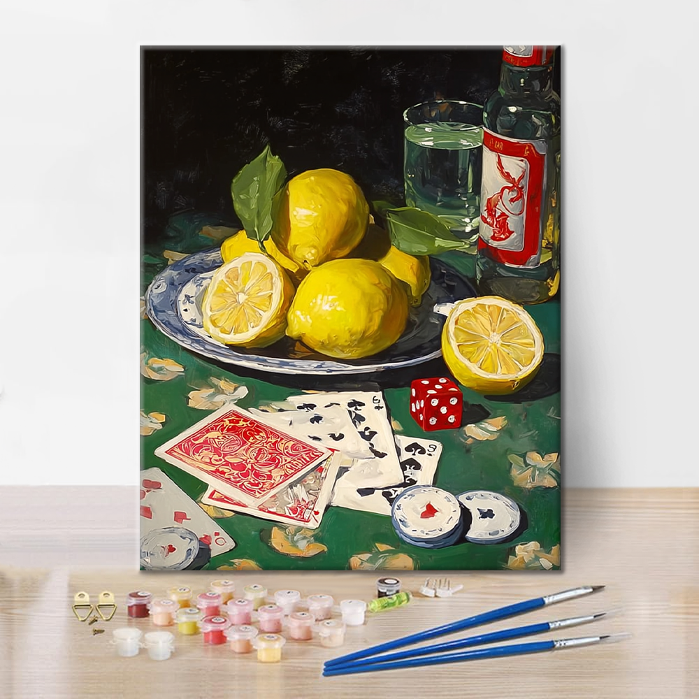 Lemons and Poker - Paint by Numbers