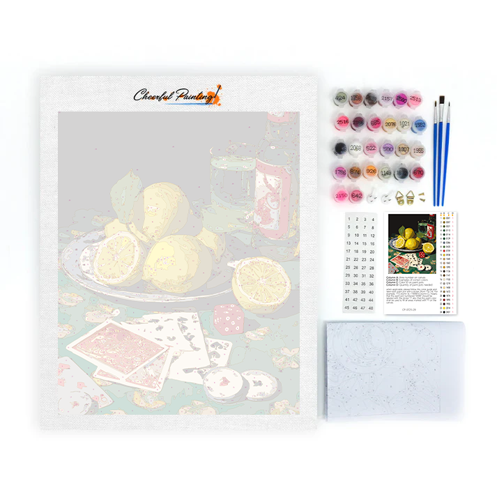 Lemons and Poker - Paint by Numbers