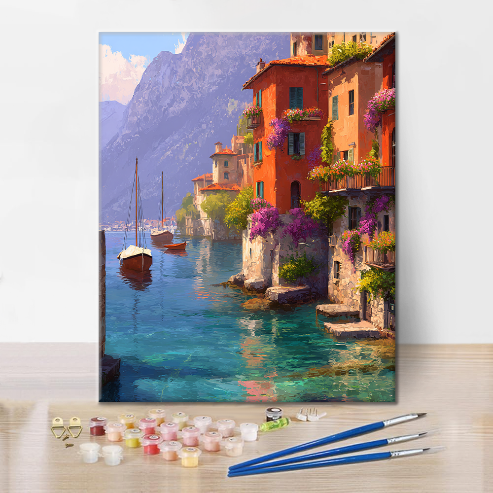 Reflections of Varenna - Paint by Numbers