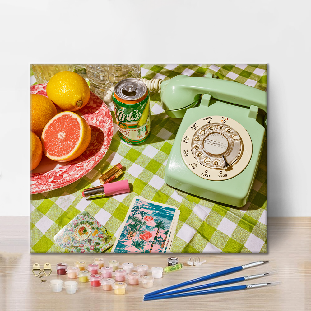 Retro Telephone - Paint by Numbers
