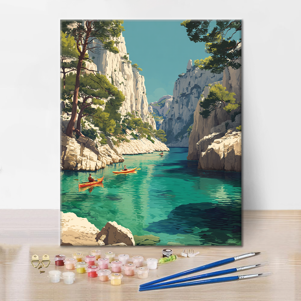 Calanques of Cassis - Paint by Numbers