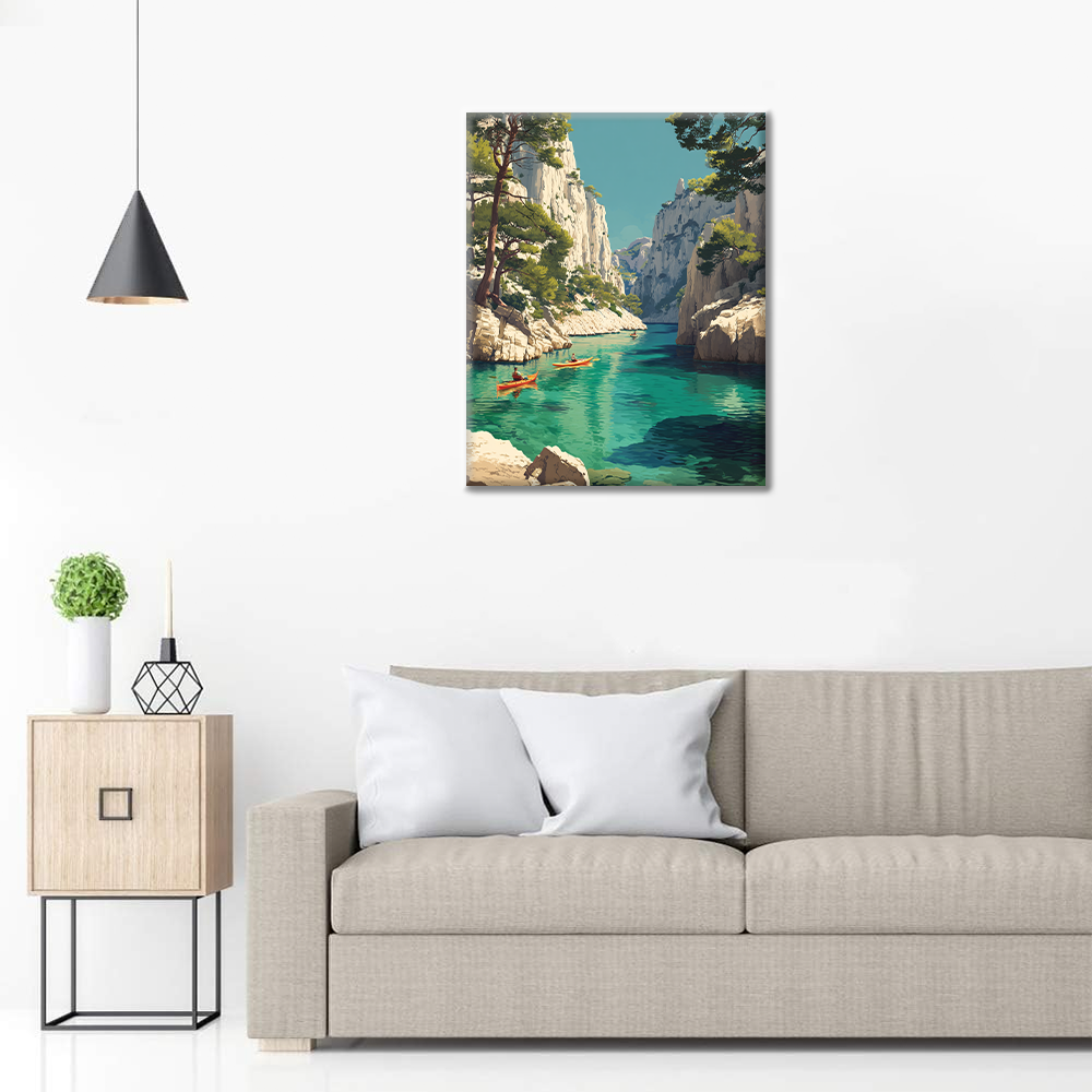 Calanques of Cassis - Paint by Numbers