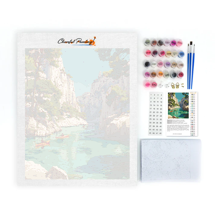 Calanques of Cassis - Paint by Numbers