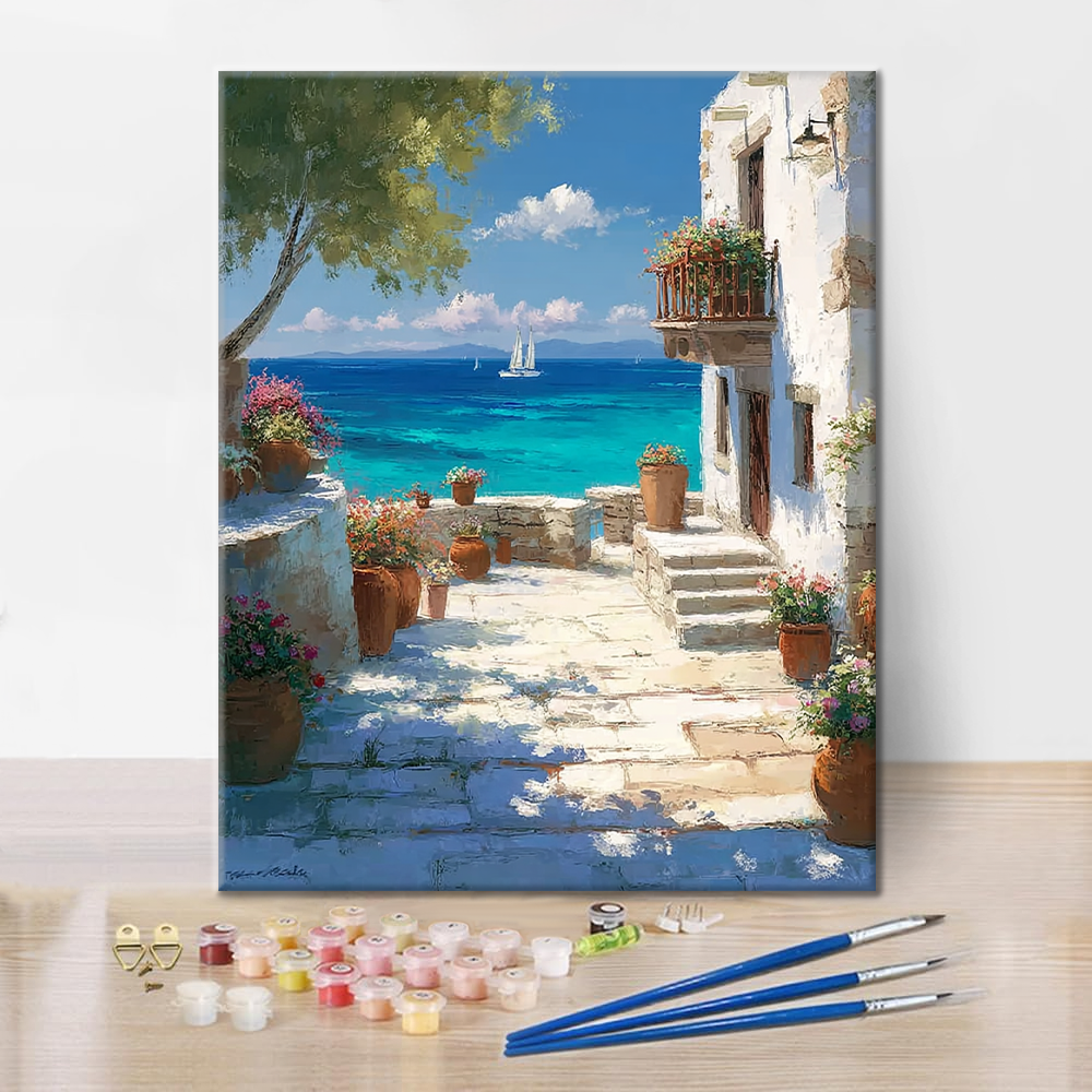 Sunlit Shore - Paint by Numbers