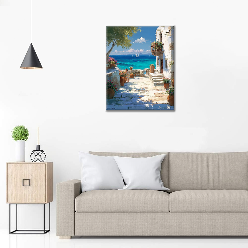 Sunlit Shore - Paint by Numbers