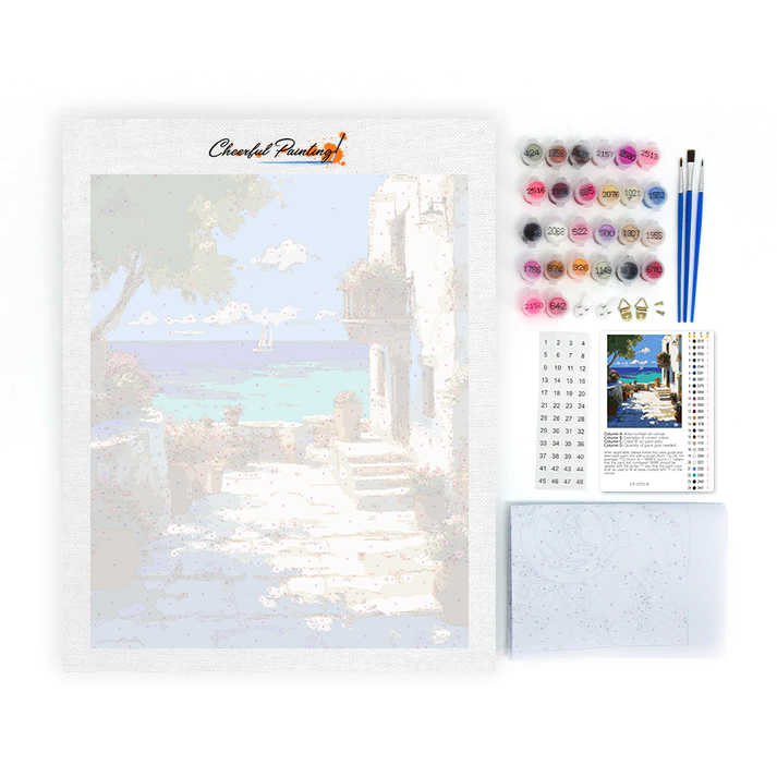 Sunlit Shore - Paint by Numbers