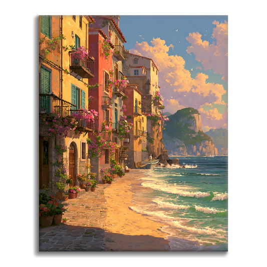 Sunset Shores - Paint by Numbers