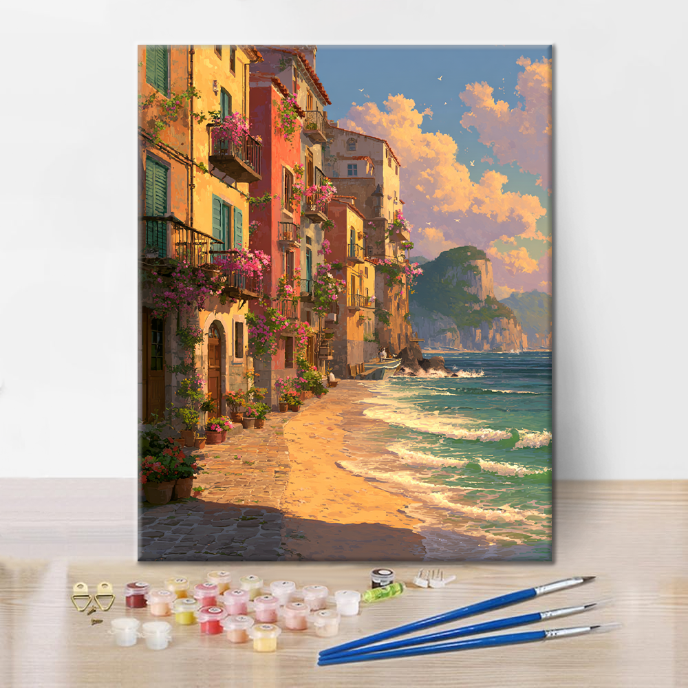 Sunset Shores - Paint by Numbers