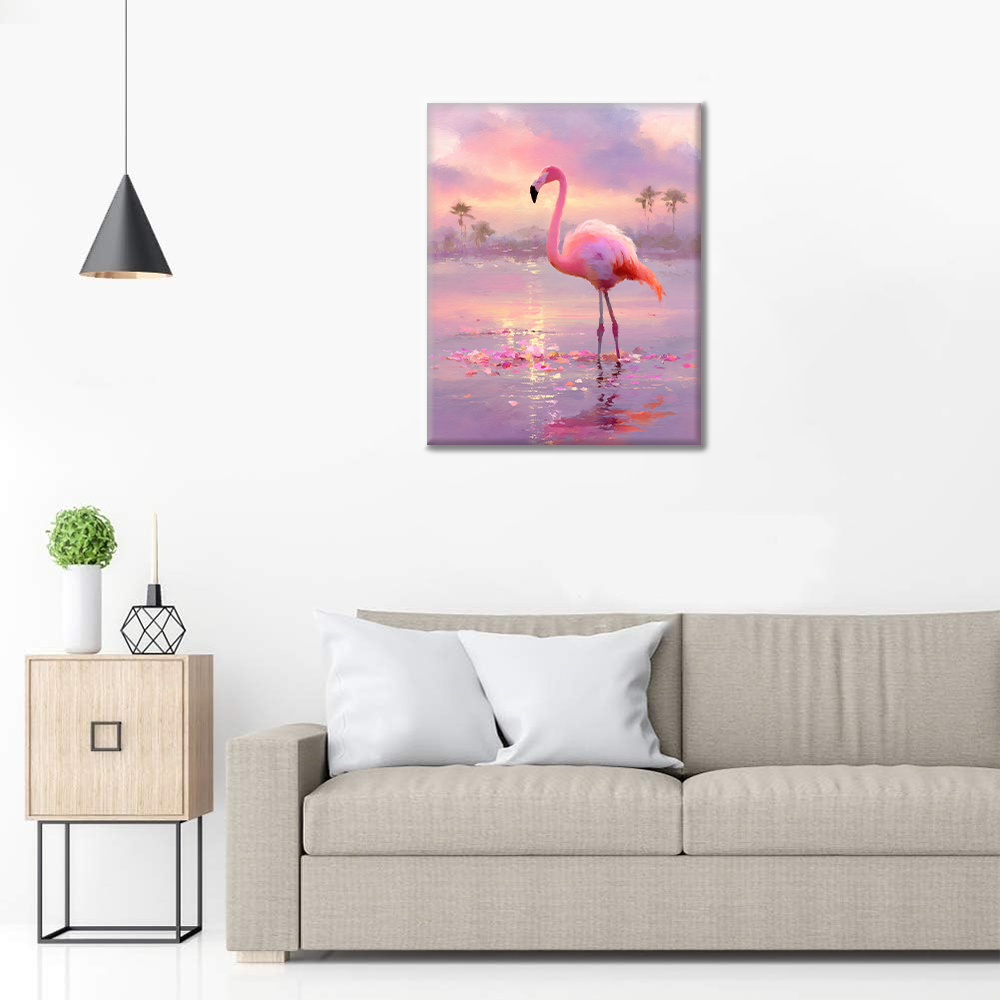 Twilight Flamingo - Paint by Numbers