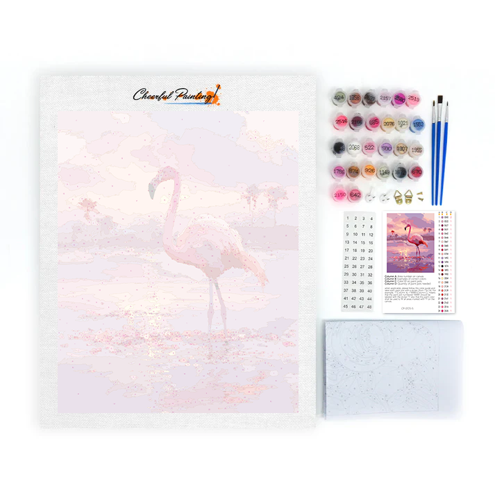 Twilight Flamingo - Paint by Numbers