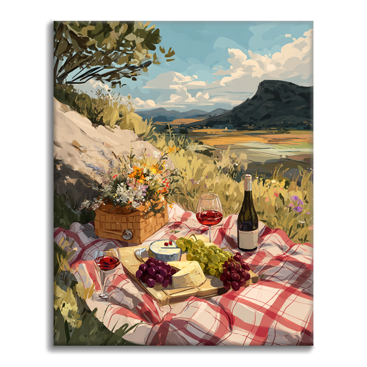 Charming Picnic in the Countryside - Paint by Numbers