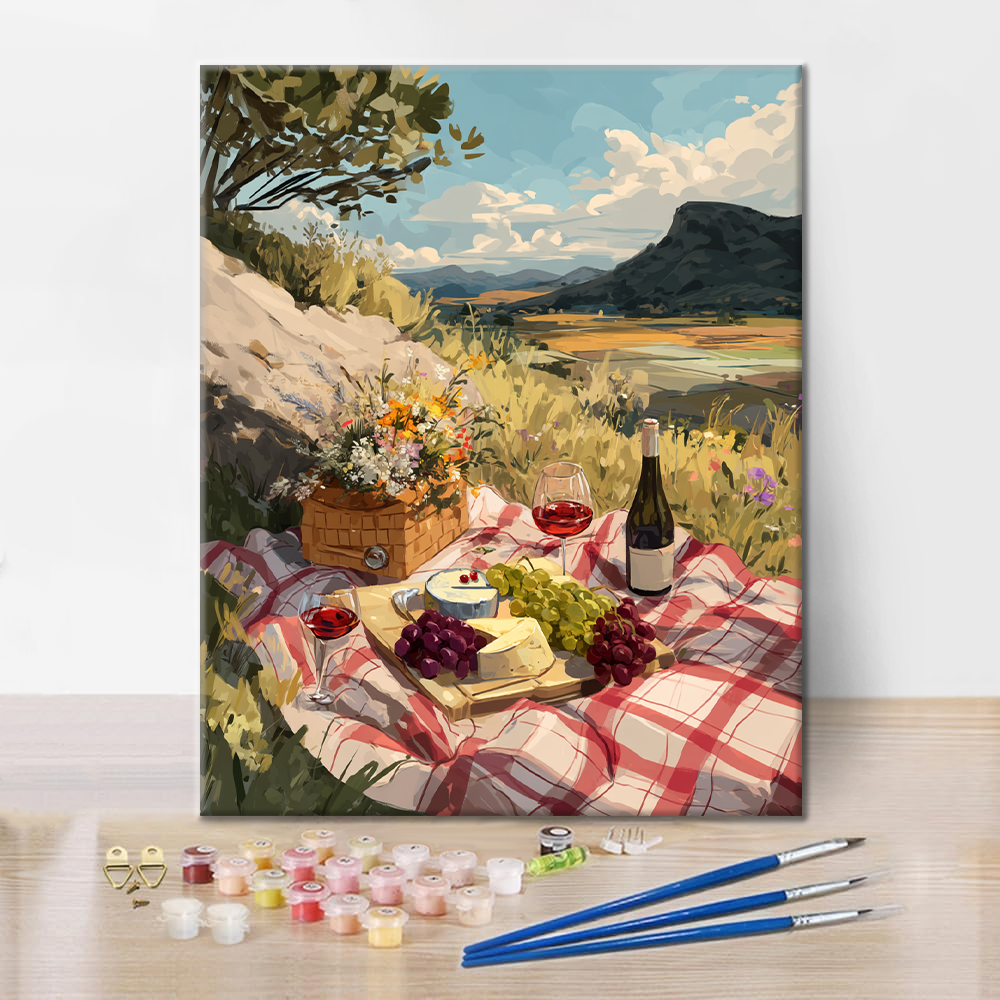 Charming Picnic in the Countryside - Paint by Numbers