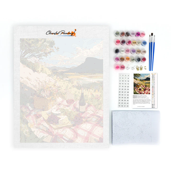 Charming Picnic in the Countryside - Paint by Numbers