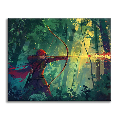 Archer in the Forest - Paint by Numbers