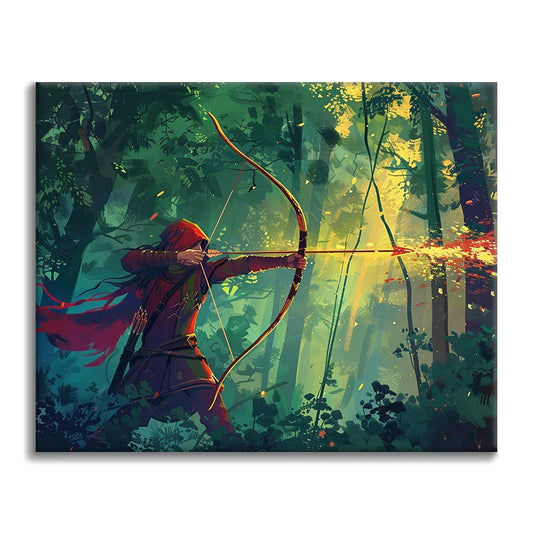 Archer in the Forest - Paint by Numbers