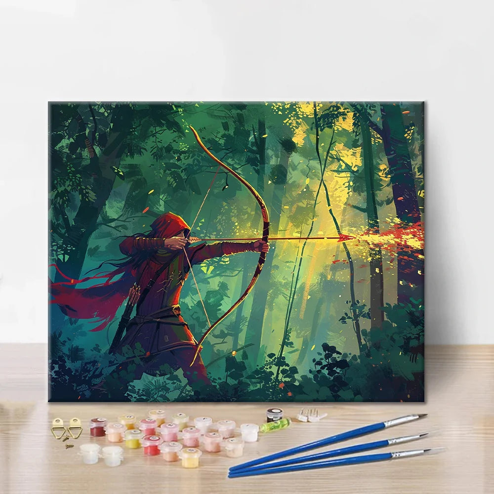 Archer in the Forest - Paint by Numbers
