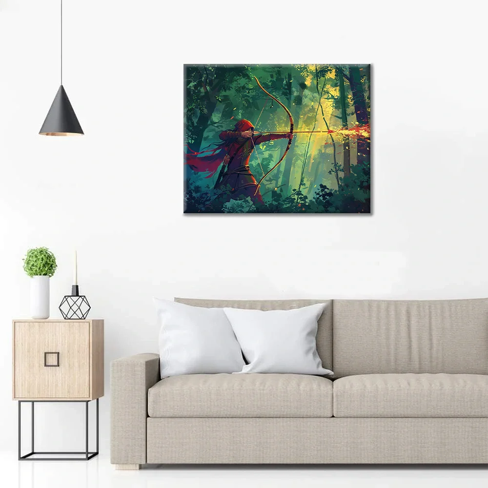 Archer in the Forest - Paint by Numbers