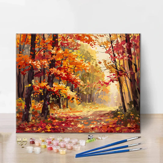 Autumn Path - Paint by Numbers