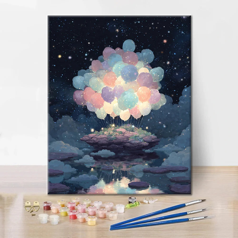 Balloon Island - Paint by Numbers