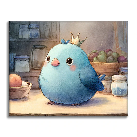 Blueberry Bird - Paint by Numbers