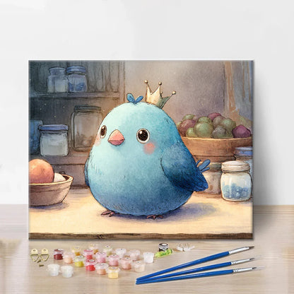 Blueberry Bird - Paint by Numbers