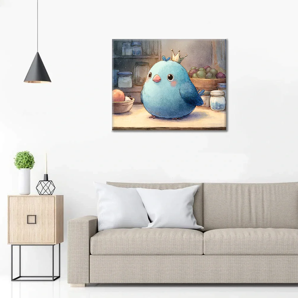 Blueberry Bird - Paint by Numbers