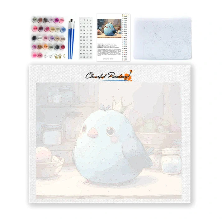 Blueberry Bird - Paint by Numbers