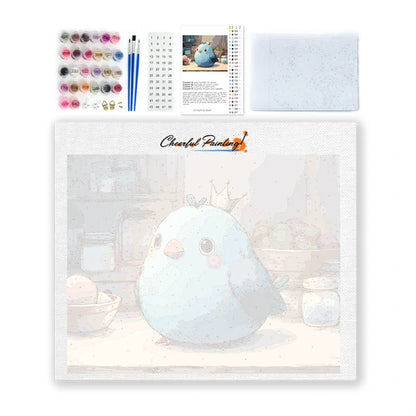 Blueberry Bird - Paint by Numbers