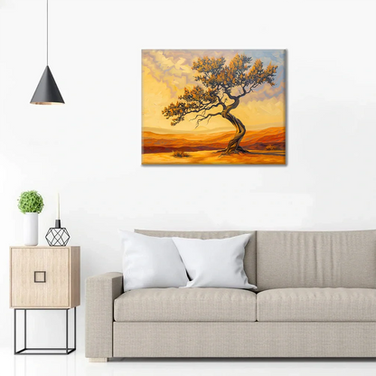 Desert Tree - Paint by Numbers