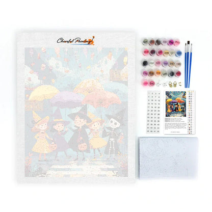 Halloween Candy Rain - Paint by Numbers