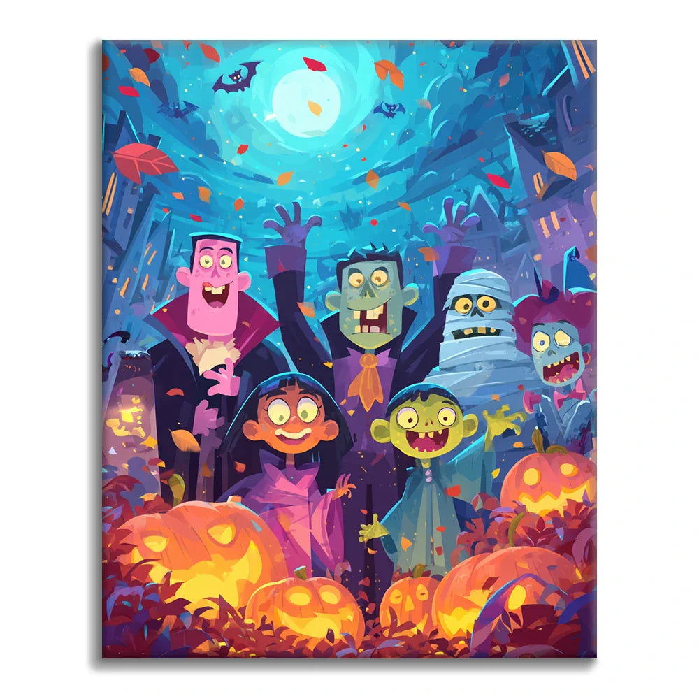 Monster Friends - Paint by Numbers