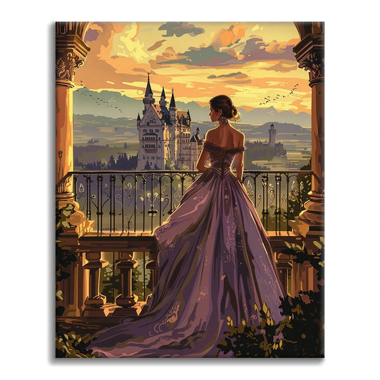 Princess at the Castle - Paint by Numbers