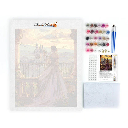 Princess at the Castle - Paint by Numbers