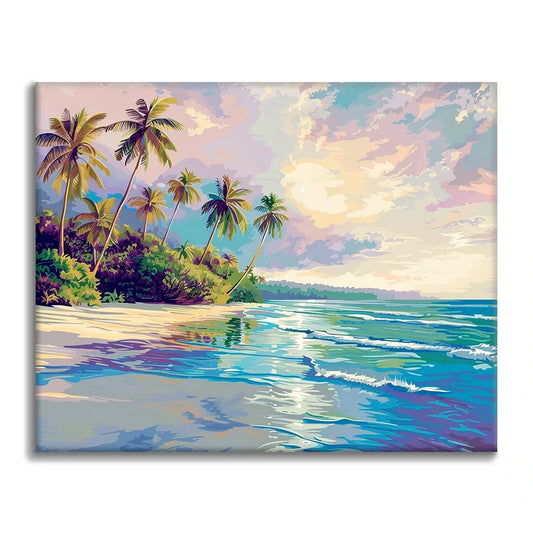 Tropical Beach - Paint by Numbers