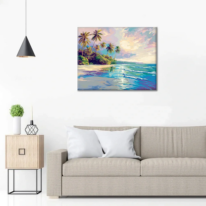Tropical Beach - Paint by Numbers