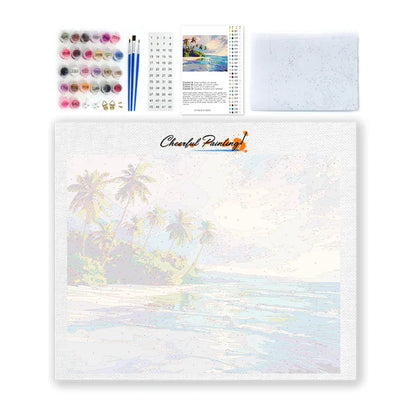 Tropical Beach - Paint by Numbers