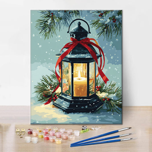 Christmas Lantern - Paint by Numbers