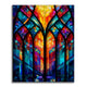Mosaic Window Lattice - Paint by Numbers
