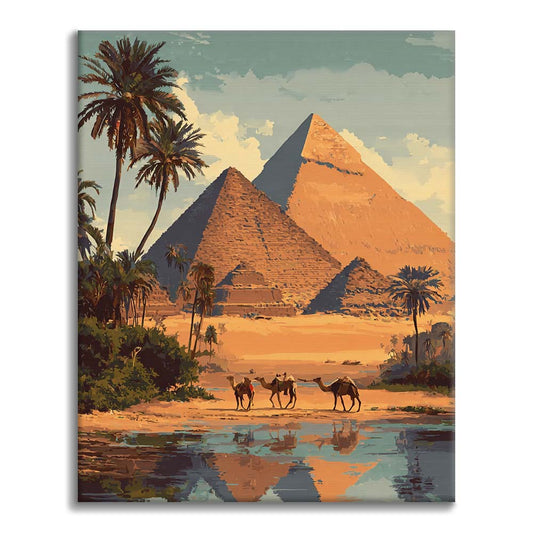 The Pyramids of Giza - Paint by Numbers