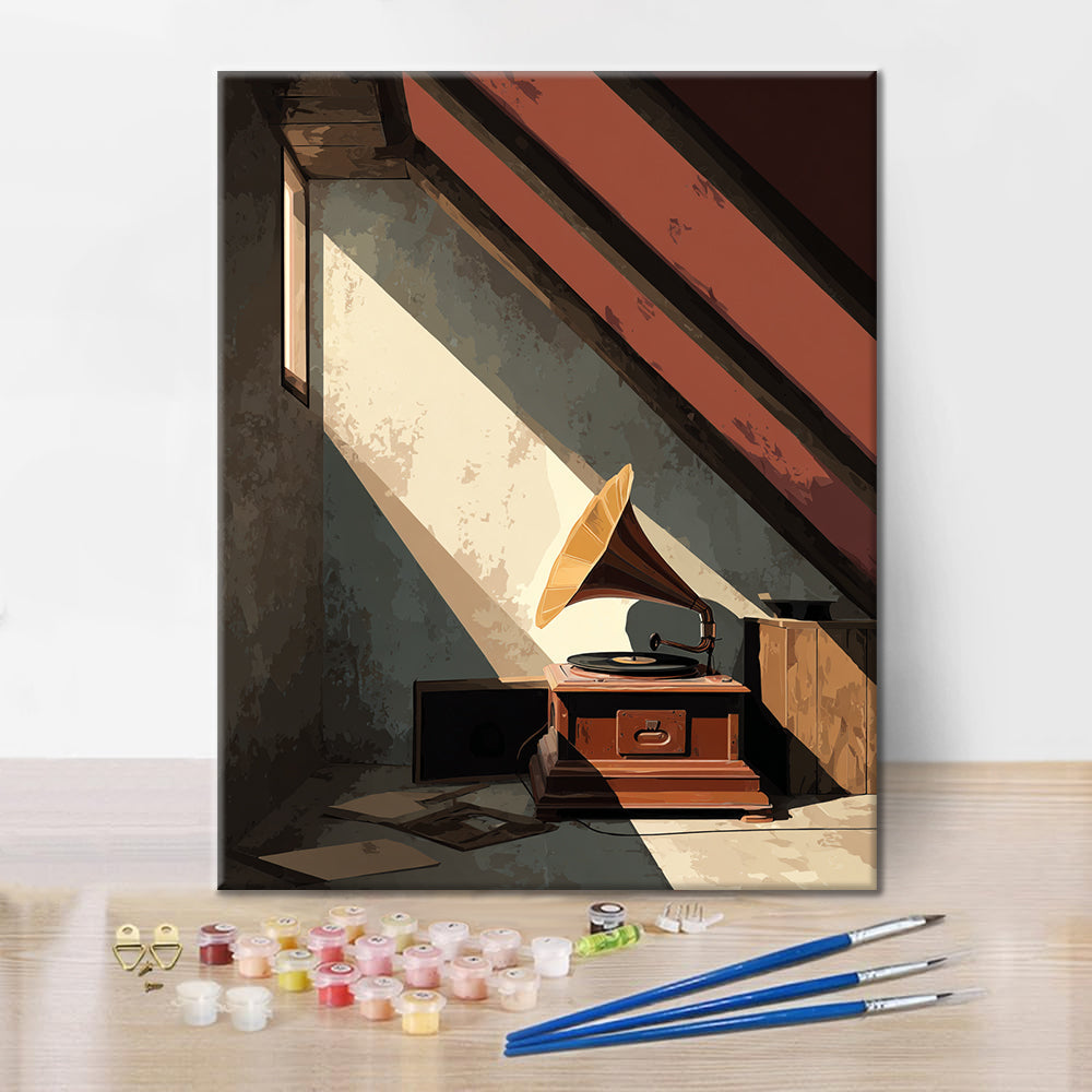 Attic Gramophone - Paint by Numbers