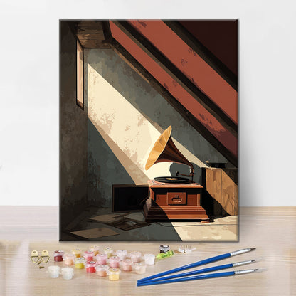 Attic Gramophone - Paint by Numbers