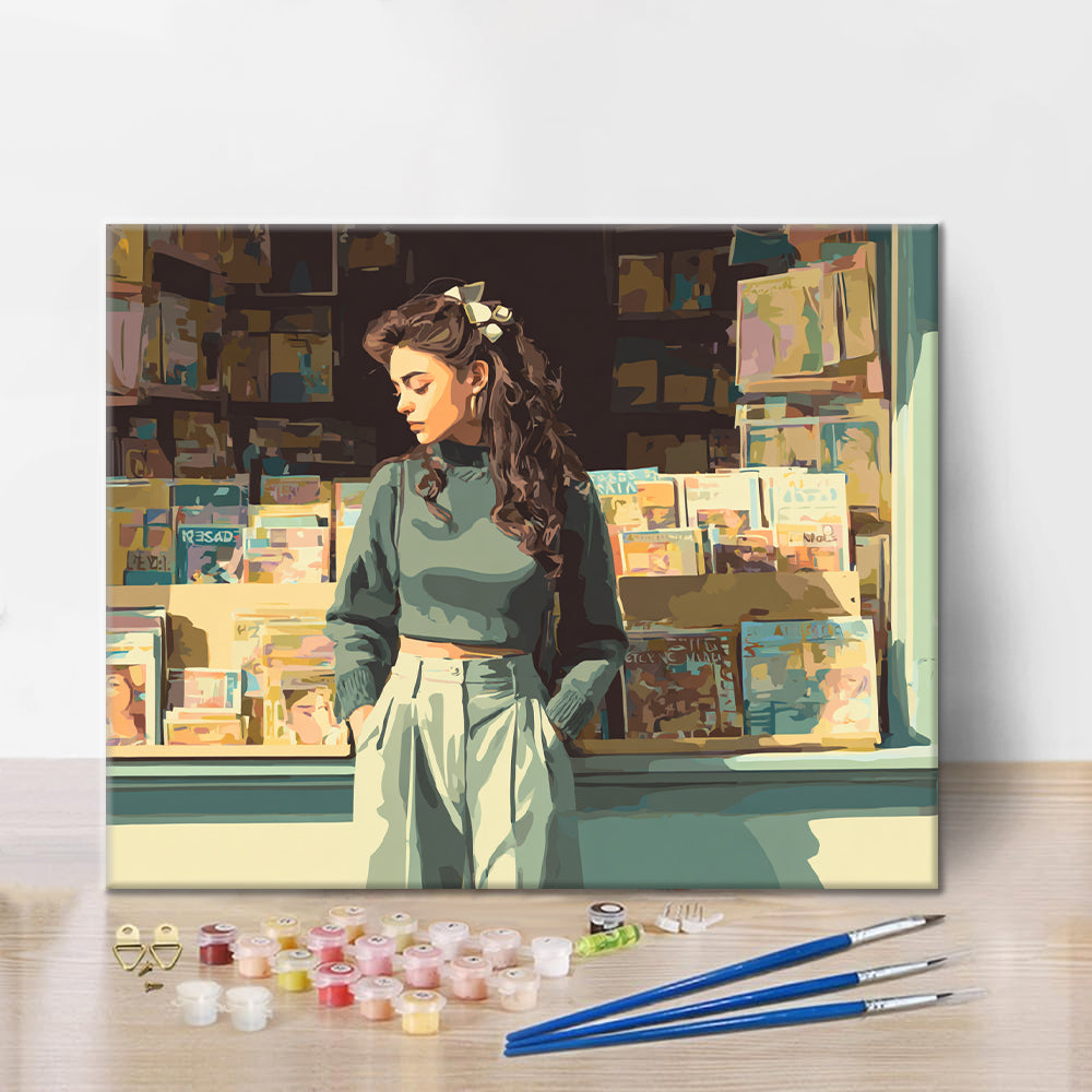 Bookshop Window - Paint by Numbers