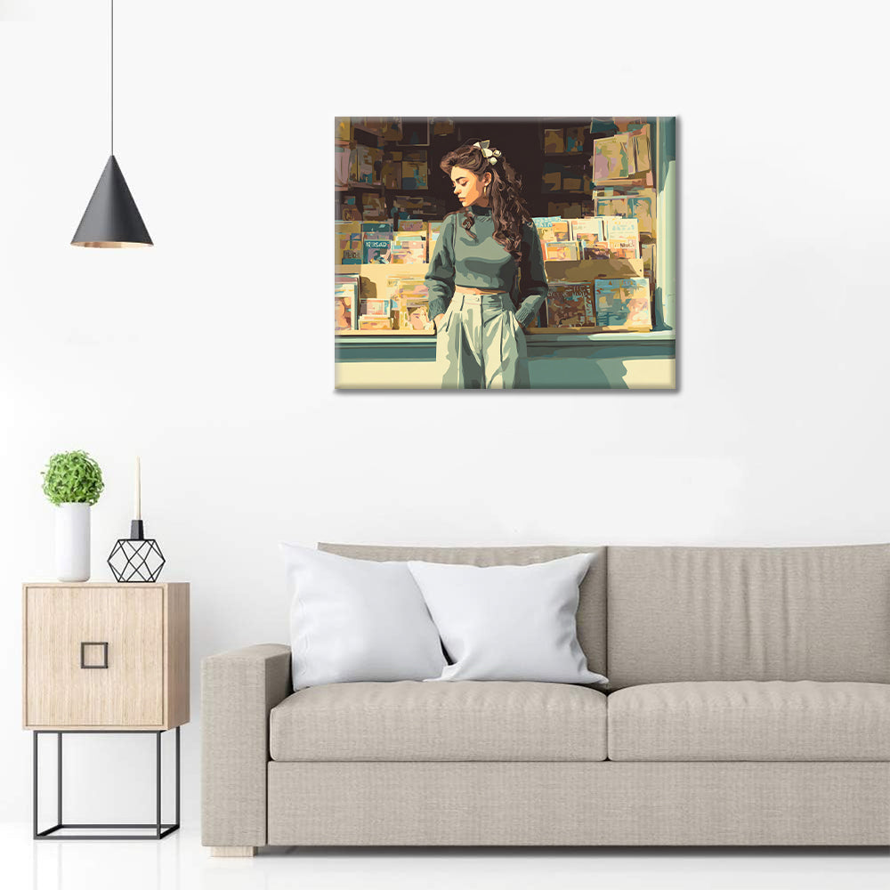 Bookshop Window - Paint by Numbers